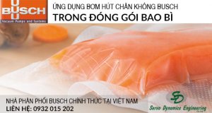 Bơm hút chân không Busch trong ứng dụng đóng gói bao bì