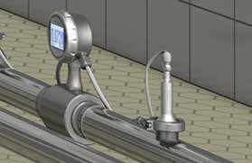 Velocity control in the return pipes