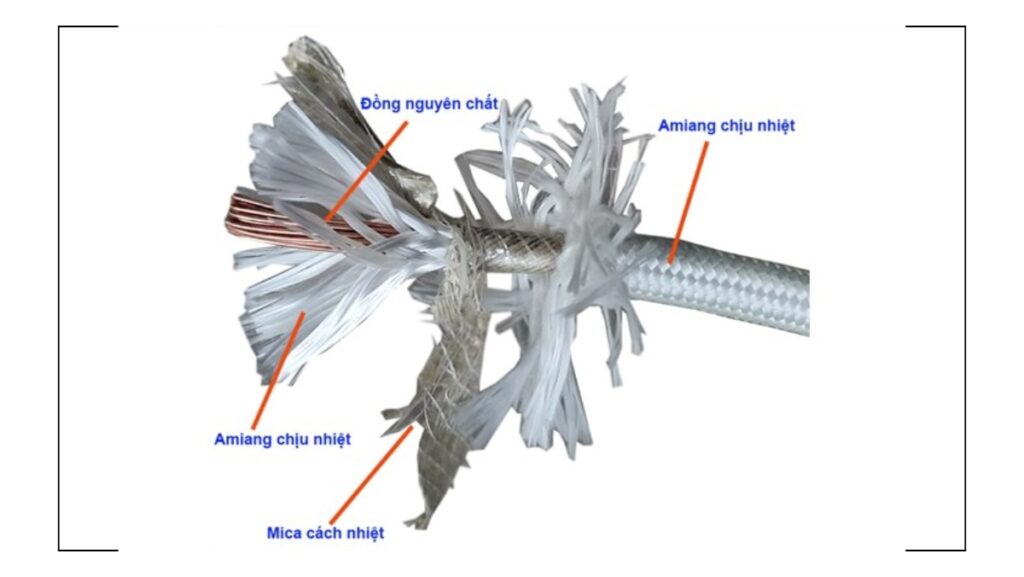 Cấu tạo dây cáp điện chịu nhiệt