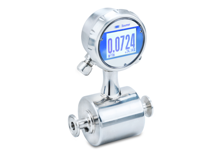 Electromagnetic flow meter for hygienic applications