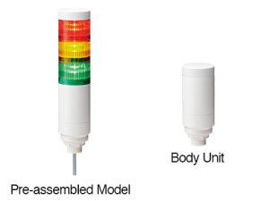 LR6-WC - Ø60mm LED Signal Tower with M12 Connector