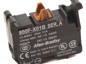 22mm Contact Block 800F PB, Pack qty.10