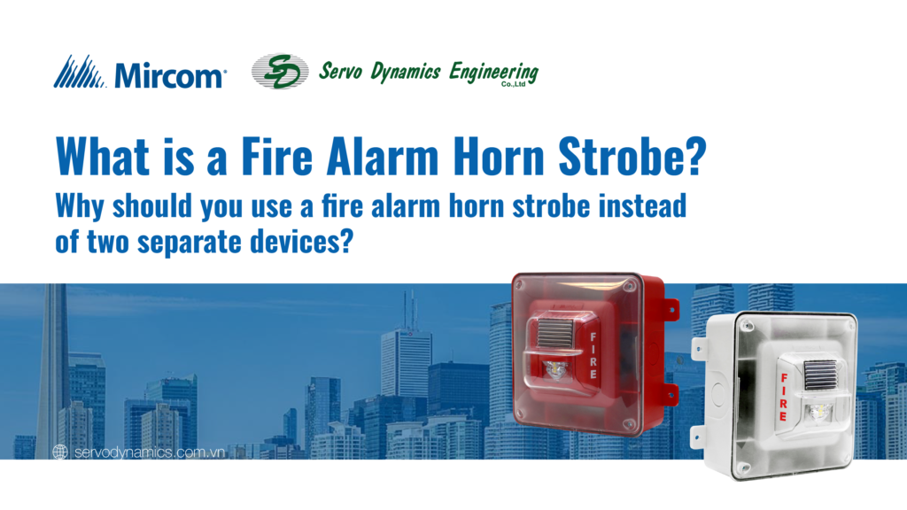 What is a Fire Alarm Horn Strobe? Why should you use a fire alarm horn strobe instead of two separate devices?