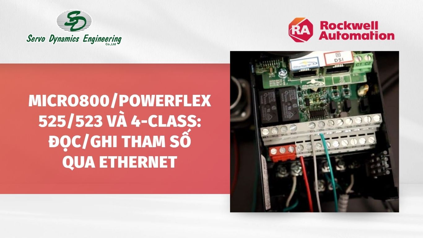Micro800/PowerFlex 525/523 và 4-class: Đọc/ghi tham số qua Ethernet