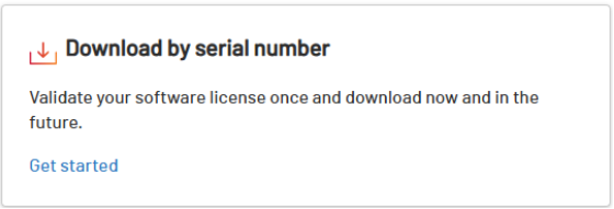 PCDC download by serial number