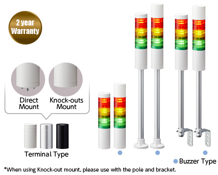 LR5 Series Φ50mm LED Signal Tower Lights